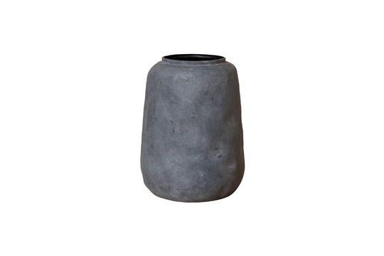 Kleine grijze glasvezelpot Soignies Productfoto