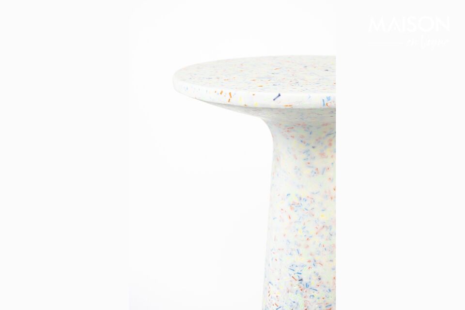 Kleine veelkleurige terrazzo bijzettafel Victoria - 1