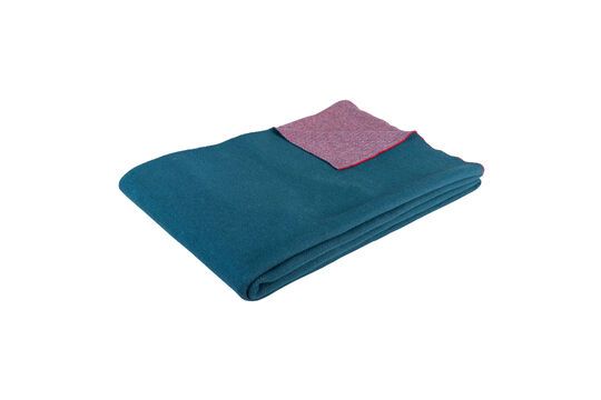 Knuffel blauw katoenen deken Productfoto