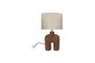 Miniatuur Lampedusa bruin houten lamp 1