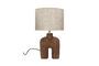 Miniatuur Lampedusa bruin houten lamp Productfoto