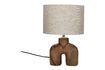 Miniatuur Lampedusa kleine bruine houten lamp 1