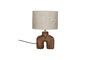 Miniatuur Lampedusa kleine bruine houten lamp Productfoto