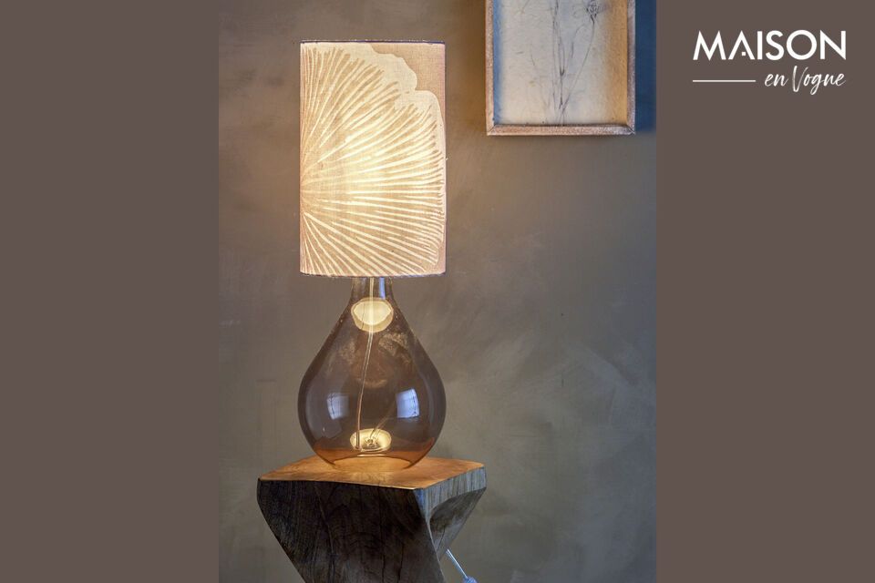 Leni lamp: moderne elegantie in bruin glas.