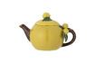 Miniatuur Limone geel steengoed theepot 6