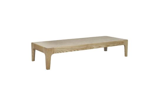 Livorno beige salontafel van hout en travertijn Productfoto