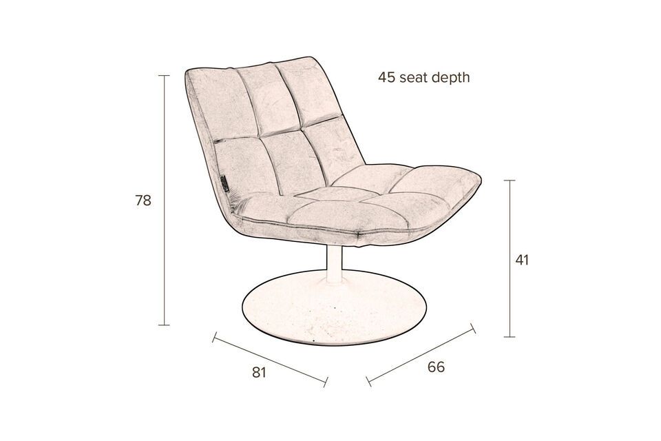 Lounge chair Lichtgrijze bar - 14