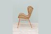 Miniatuur Mandarijn beige rotan fauteuil 5