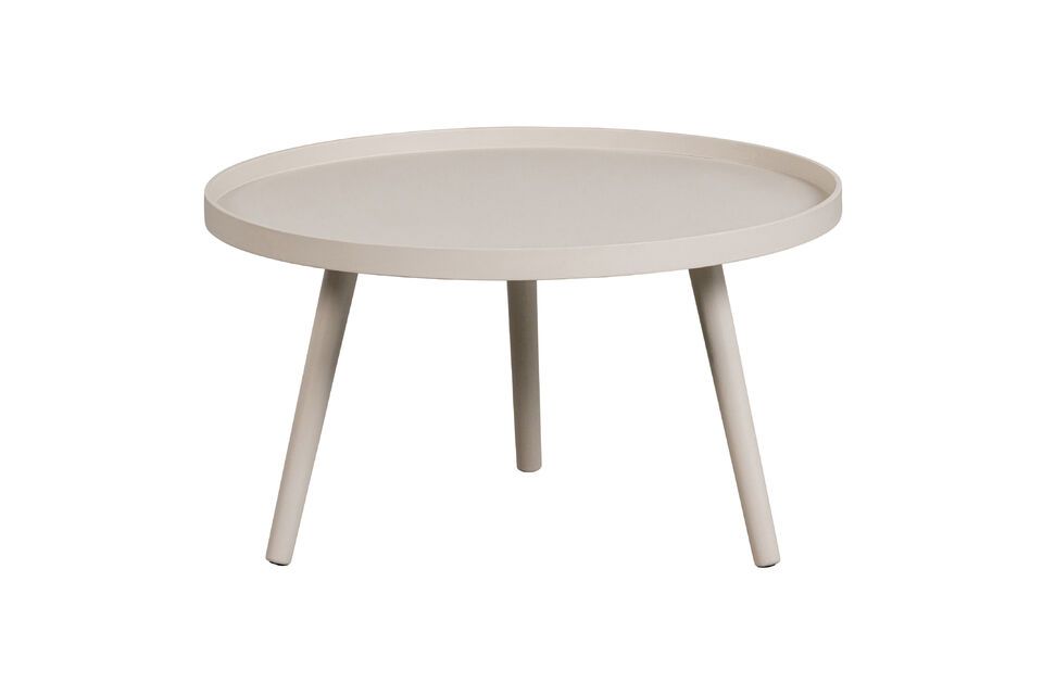 Mesa beige houten bijzettafel Woood