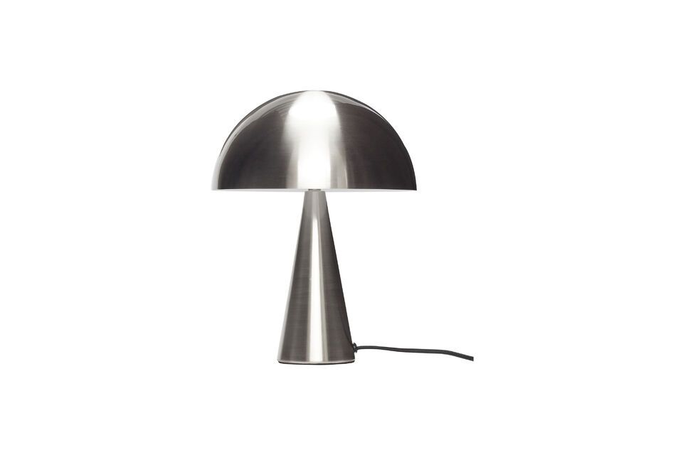 Metalen tafellamp zilver Mush Hübsch
