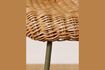 Miniatuur Mindelo beige rotan kruk 6