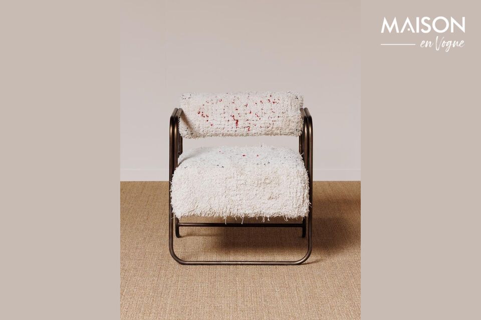 Ontdek het elegante comfort van de Miro fauteuil van wit katoen