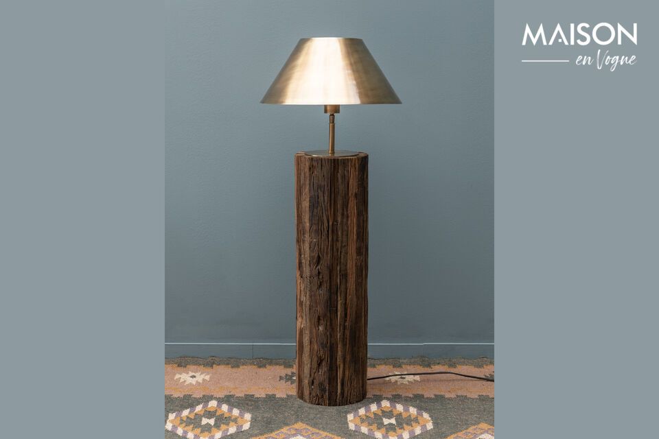 Natuka vloerlamp donker hout Chehoma