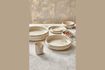 Miniatuur Nougat beige porseleinen dinerbord 4