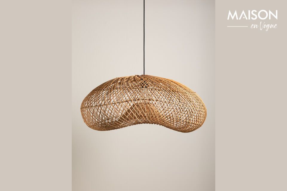 Nuvola beige rotan hanglamp Chehoma