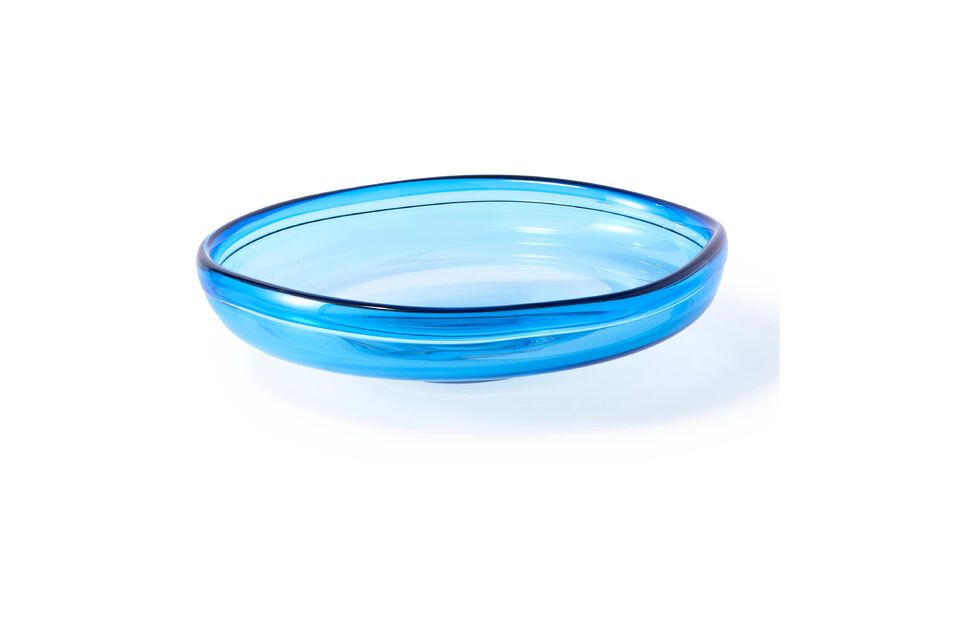 Ontdek de ingetogen charme van de Eye Light Blue Glass Dish