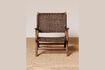 Miniatuur Otis bruine rotan fauteuil 3