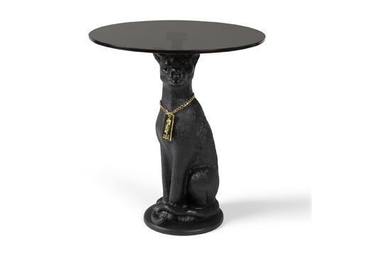 Panther bijzettafel van hars zwart Productfoto