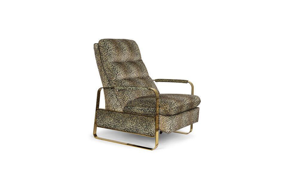 Panther fauteuil in veelkleurige stof - 11