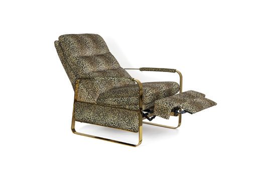 Panther fauteuil in veelkleurige stof Productfoto