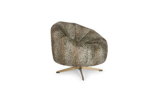 Panther lounge fauteuil in veelkleurige stof Productfoto