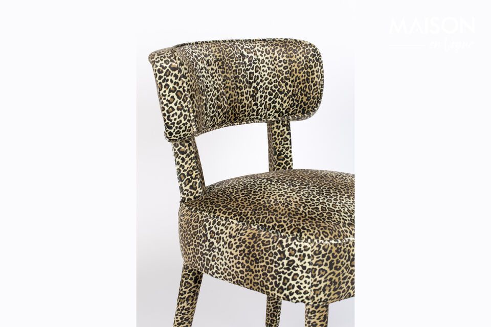 Panther veelkleurige stoffen fauteuil - 11