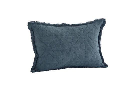 Quilt blauw katoenen kussenhoes Productfoto