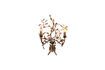 Miniatuur Rambouillet verguld metalen wandlamp 2