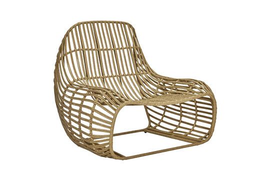 Relax licht wicker tuinstoel Productfoto