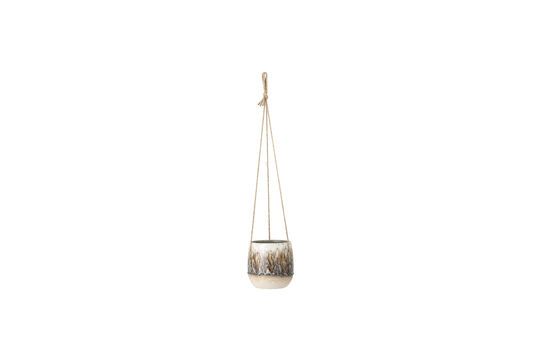 Rezan beige steengoed hangende bloempot Productfoto