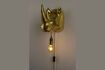 Miniatuur Rhino goud hars wandlamp 1