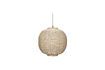 Miniatuur Ronde hanglamp in licht rotan Chand 1