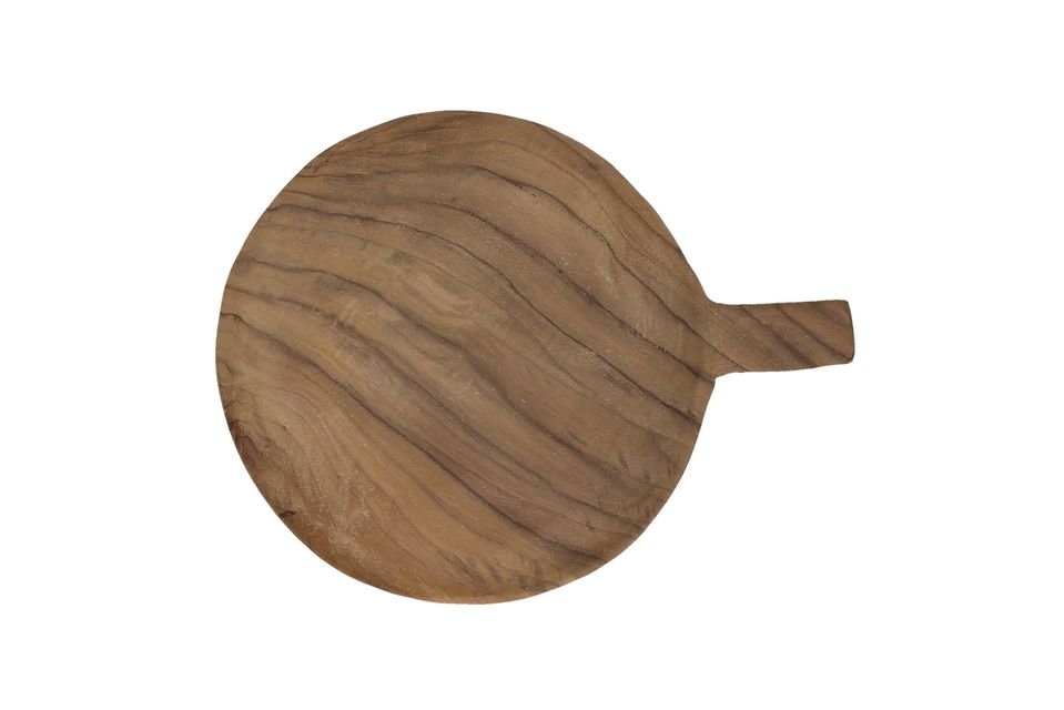 Ronde houten plaat met Algarve handvat Pomax 43cm Maison en Vogue