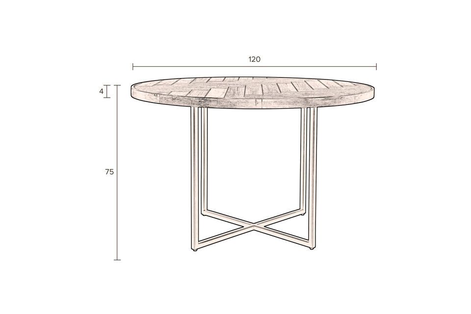 Ronde tafel in eikenhout Class - 8