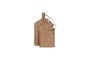 Miniatuur Rustiek taupe houten blad Productfoto