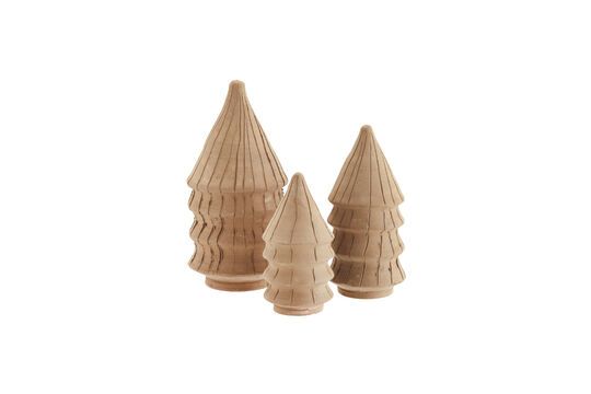 Set van 3 decoratieve bomen in beige terracotta Treee Productfoto