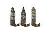 Miniatuur Set van 3 Waxinelight gouden metalen kaarsenhouders 2