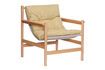 Miniatuur Set van beige Heritage stoffen fauteuil en voetensteun 5