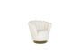 Miniatuur Shells witte stoffen fauteuil Productfoto