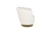 Miniatuur Shells witte stoffen fauteuil 6