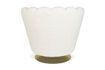 Miniatuur Shells witte stoffen fauteuil 8