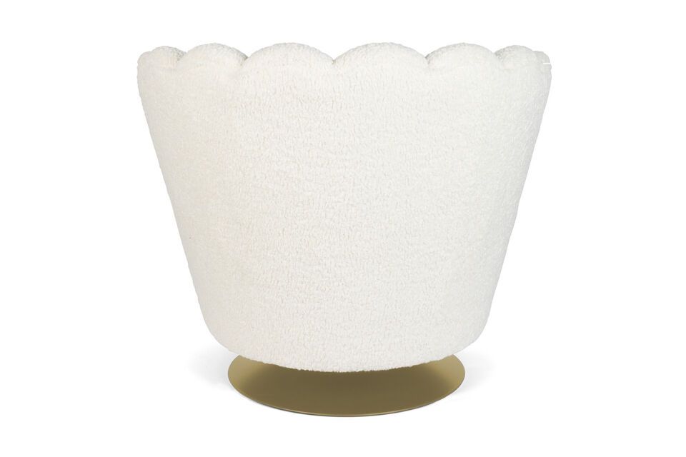 Shells witte stoffen fauteuil - 6