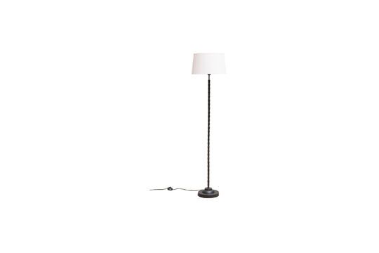 Slanke zwarte aluminium vloerlamp Productfoto