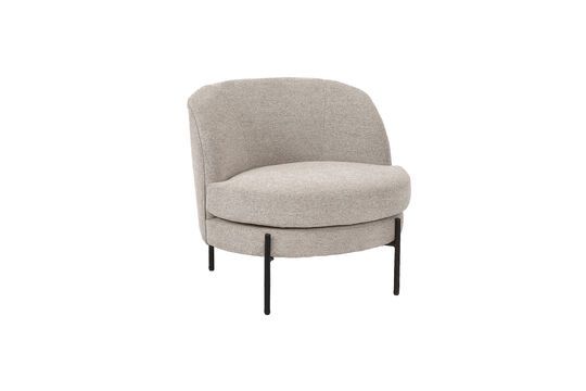 Stoffen fauteuil Miles beige Productfoto