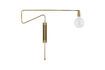 Miniatuur Swing verguld metalen wandlamp 1