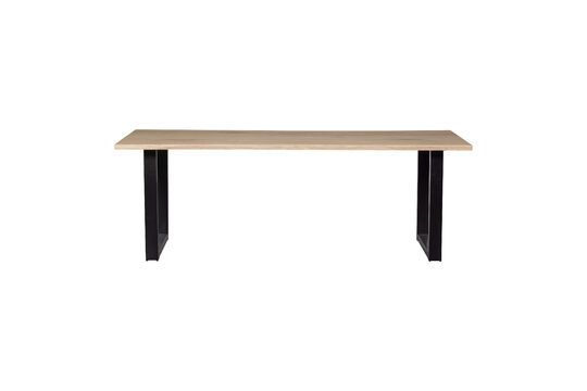 Tafel 220x90 in beige massief eiken met U-vormige poten Tablo Productfoto