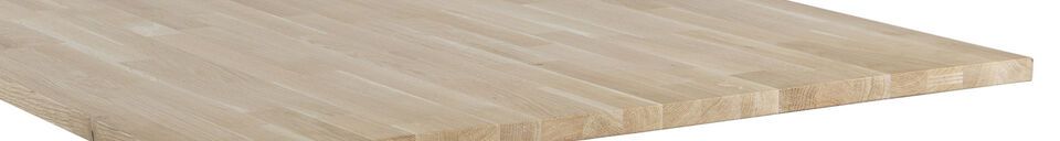 Benadrukte materialen Tafelblad 200x90 in beige hout Tablo