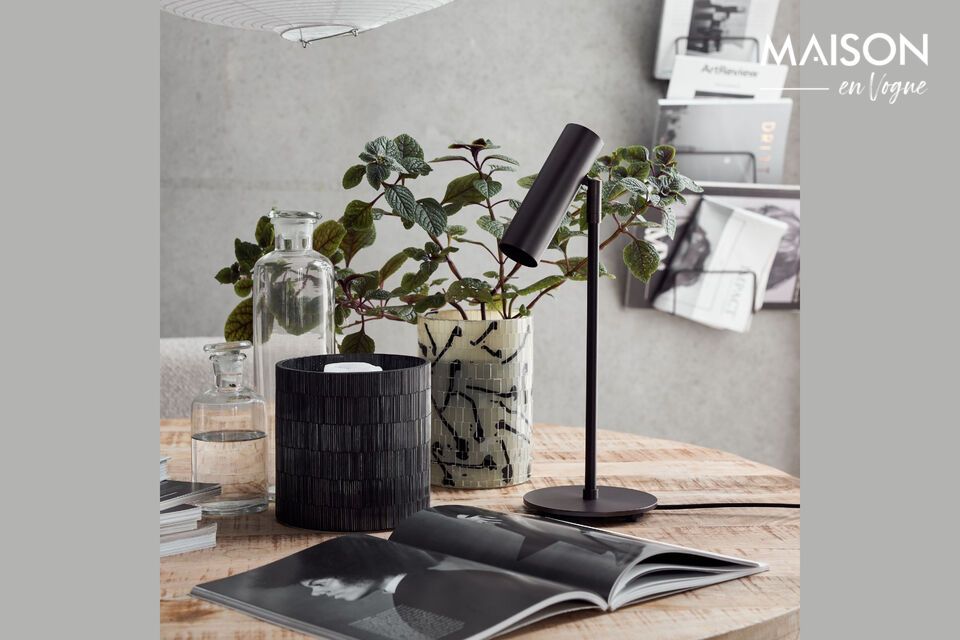 Verfraai je ruimte met deze functionele en elegante zwarte lamp.