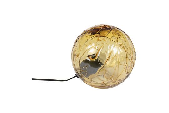 Tafellamp van goudkleurig glas Lune Productfoto