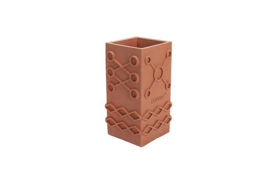 Terracotta betonnen vaas 25 cm Graphic Productfoto